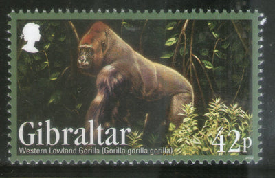 Gibraltar 2012 Gorilla Wildlife Endangered Animal Sc 1358 MNH # 56