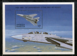 Antigua & Barbuda 1989 Jet Flight Aeroplane Aviation Transport Sc 1185 M/s MNH # 5740