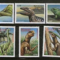 Gabon 2000 Dinosaurs Pre Historic Animals Sc 1006-11 MNH # 574