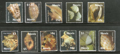 Nevis 2007 Sea Shells Marine Life Animals Sc 1497-1507 MNH # 576
