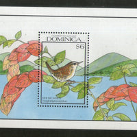 Dominica 1990 House Wren Birds Wildlife Sc 1249 M/s MNH # 5778
