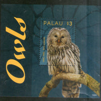 Palau 2014 Owls Birds of Prey Wildlife Fauna Sc 1230 M/s MNH # 5783