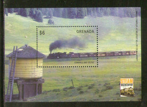 Grenada 2004 Locomotive Railway Train Sc 3460 M/s MNH # 5833