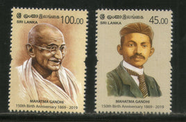 Sri Lanka 2019 Mahatma Gandhi of India 150th Birth Anniversary 2v MNH # 5838A