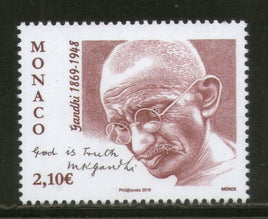 Monaco 2019 Mahatma Gandhi of India 150th Birth Anniversary 1v MNH # 5853A