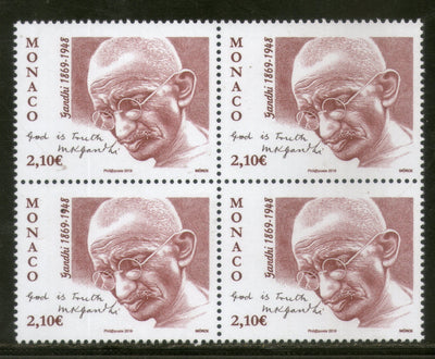 Monaco 2019 Mahatma Gandhi of India 150th Birth Anniversary 1v Blk/4 MNH # 5853B