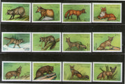 Congo 2000 African Canines Wildlife 12v Sc 1518 MNH # 585