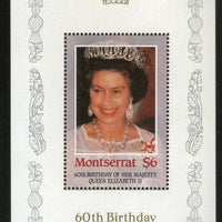 Montserrat 1986 Queen Elizabeth II Birth Day Sc 604 M/s MNH # 5862