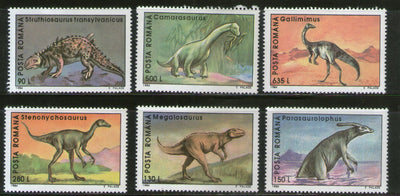 Romania 1994 Prehistoric Animals Dinosaur Wildlife 6v Sc 3900-5 MNH # 5891
