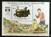 Guyana 1992 Toy Trains Locomotive Railway Sc 2629 M/s MNH # 5905