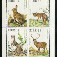 Ireland 1980 Wildlife Animals Rabbit Deer Fox Sc 483a M/s MNH # 5908
