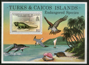 Turks & Caicos Islands 1979 Iguana Birds Reptiles Animal Sc 385 M/s MNH # 5920