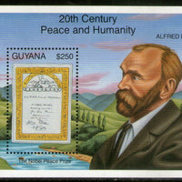 Guyana 1993 Alfred Nobel Prize Certificate Sc 2686 M/s MNH # 5925