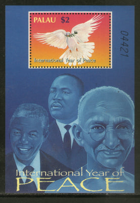 Palau 2004 Mahatma Gandhi Nelson Mandela King Peace Year Sc 770 M/s MNH # 5930