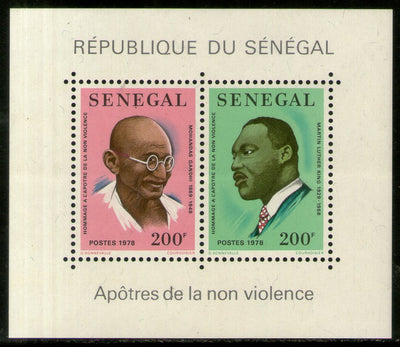 Senegal 1978 Mahatma Gandhi of India King Non-Violence Sc 489 M/s MNH # 5934