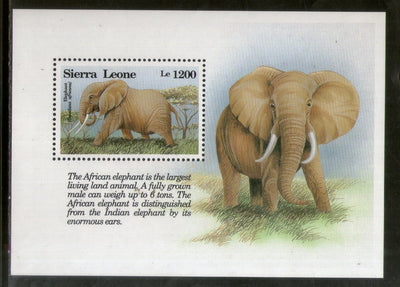 Sierra Leone 1993 Elephant Wildlife Animals Sc 1656 M/s MNH # 5946