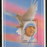 Burkina Faso 1998 Mother Teresa of India Nobel Prize Winner Sc 1097 M/s MNH # 5950