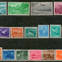 India 1955 2nd Definitive Series Five Year Plan - Complete Set of 18v Phila-D20-37 MNH # 5953