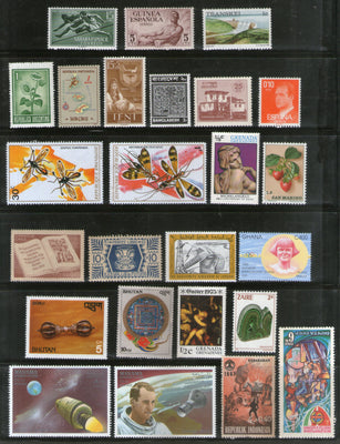 25 Diff. Worldwide Stamps on Olympic Games Painting Space Plant Insect Animal Sport MNH # 597
