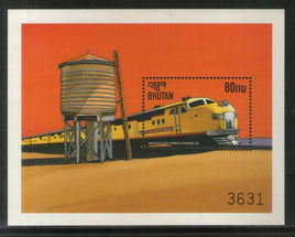 Bhutan 1999 Trains of the World Railway Locomotive Transport Sc 1208 M/s MNH # 5984
