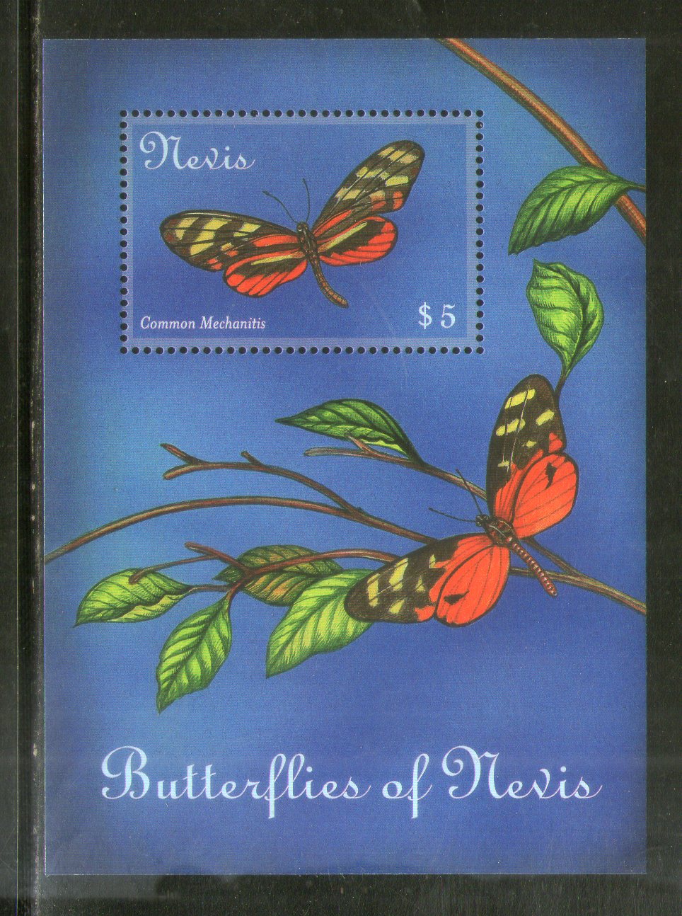 Nevis 2001 Butterflies Insect Moth Sc 1237 M/s MNH # 5988