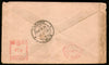 India 1971 20p+20p Express Delivery Meter Franking Cover with Refugee Relief Tax stamp RRT used # 5989