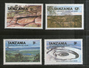 Tanzania 1991 Historical Craters & Caves Rock Painting Sc 698A-D MNH # 102