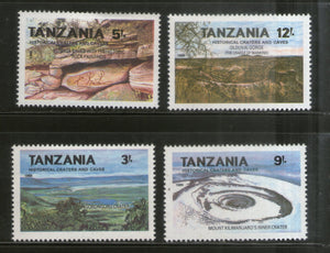 Tanzania 1991 Historical Craters & Caves Rock Painting Sc 698A-D MNH # 102