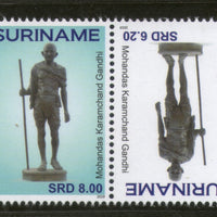 Suriname 2019 Mahatma Gandhi of India 150th Birth Anniversary 2v Pair MNH # 602