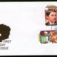 Zambia 1998 Mahatma Gandhi & Nehru of India Sc 713-16 FDC # 6035