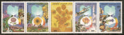 Libya 1986 Flower Health Agriculture Van Gough Painting Sc 1316 Se-tenant MNH # 6046