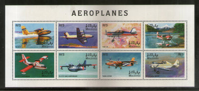Maldives 1998 Aeroplanes Transport Sc 2318 Sheetlet MNH # 6093