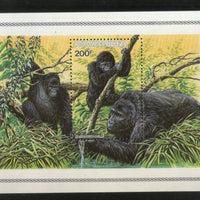 Rwanda 1985 Gorilla Monkey Wildlife Animal M/s Sc 1212 MNH # 6142