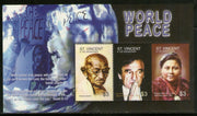 St. Vincent 2005 Mahatma Gandhi of India World Peace Sc 3445 M/s MNH # 6195