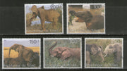 Chad 1998 Elephant Animals Wild Life Mammals Fauna Setenant Cancelled # 6204