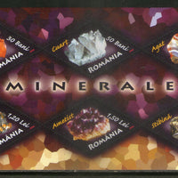 Romania 2006 Minerals Gems Odd Shape Stamp Sc 4857 M/s MNH # 6282