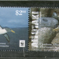 Aitutaki 2016 WWF Chatham Albatross Birds Wildlife Animal 4v MNH # 6353