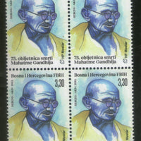 Bosnia & Herzegovina 2023 Mahatma Gandhi of India 75th Death Anniversary 1v BLK/4 MNH # 635