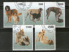 Turkmenistan 1998 Dogs Domestic Animals Wild Life Fauna 5v Cancelled # 6361