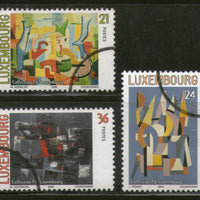 Luxembourg 2000 Modern Paintings Art "Specimen" Set of 3 Stamps MNH # 063 - Phil India Stamps
