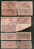 India Fiscal Kathiawar State 32 Diff QV to KGVI Court Fee Revenue Stamp Used # 6416