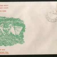 India 1965 Definitives Series 15p Plucking Tea Plant FDC # 6417