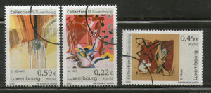 Luxembourg 2002 Modern Art Paintings "Specimen" 3v Set MNH # 064 - Phil India Stamps