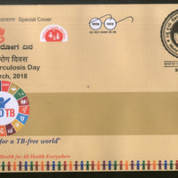 India 2018 World Tuberculosis Day Health Disease End TB Special Cover # 6653 - Phil India Stamps