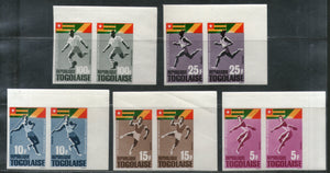 Togo 1965 African Games Football Javelin Throw Sc 525-C46 Imperf Pair MNH # 666