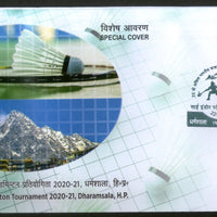 India 2020 Postal Badminton Tournament Mountain Special Covers # 6690
