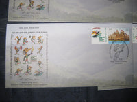 India 2015 12 Diff. Forest Sports Meet Games Mascot My Stamp Special Covers # 6862