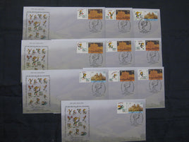 India 2015 10 Diff. Forest Sports Meet Games Mascot My Stamp Special Covers # 6863