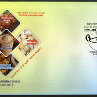 India 2018 Cuisines of South Regional Festival Food Meals Special Cover # 6879