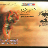 India 2017 Save Wildlife Tigers Animals They Need Your Help Special Cover # 6886
